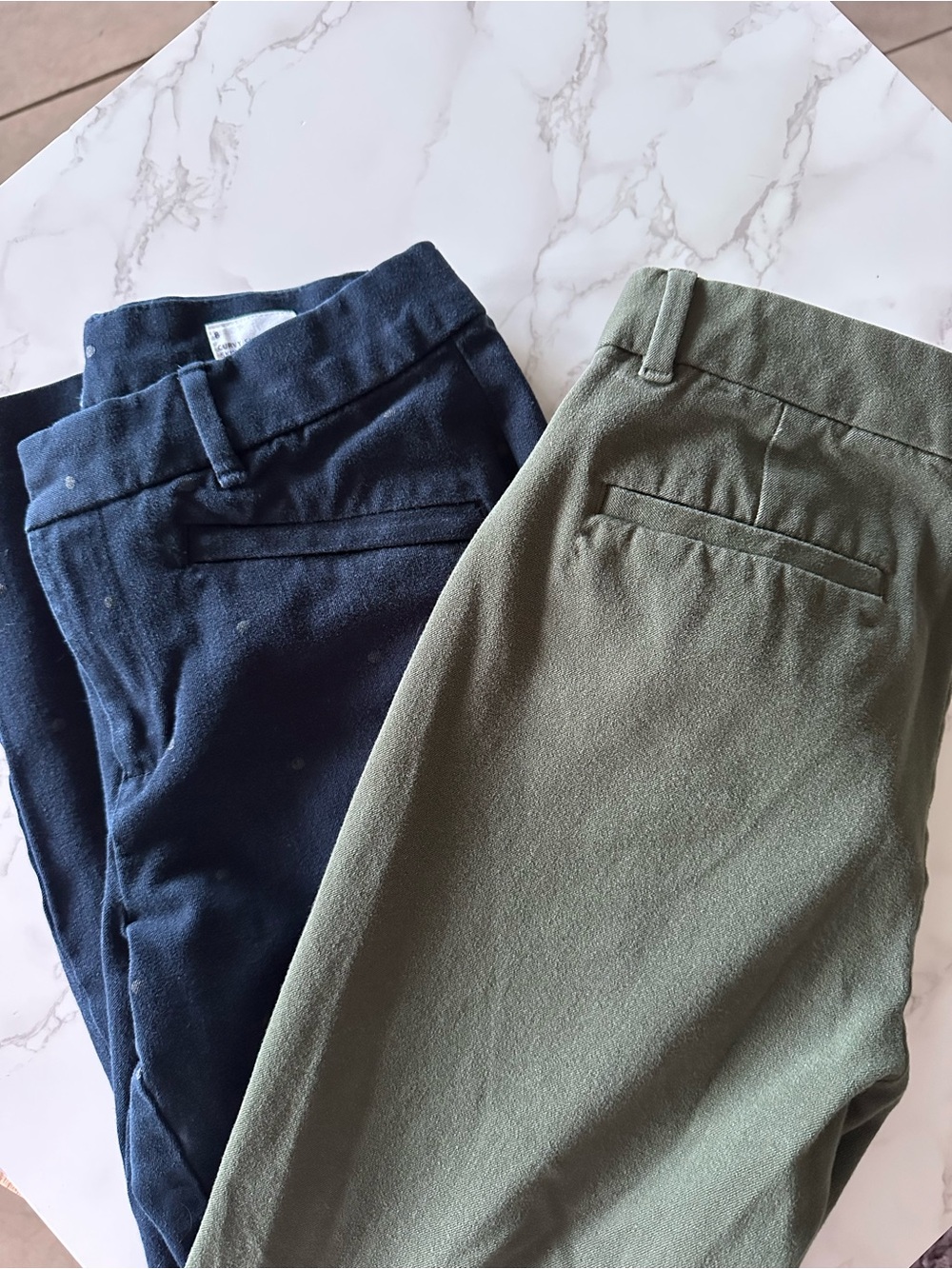GAP (size 8) Signature Skinny Ankle | set of 2: green/navy